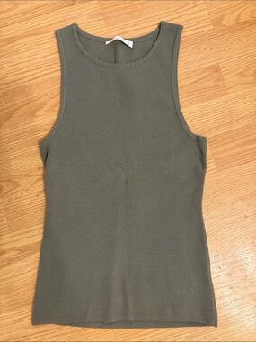 Sleeveless Top - Olive Green